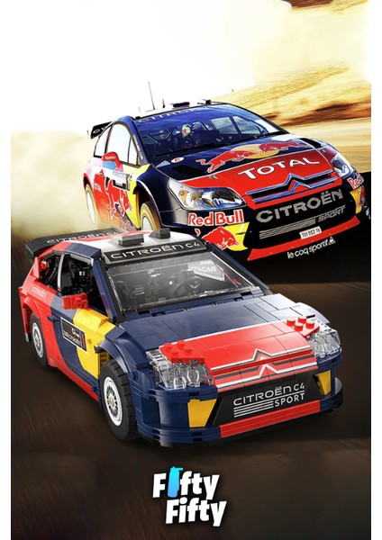 Cada Citroen C4 Wrc 2008 -C62005W (1569 Parça) Profesyonel Oyuncak Yapım Seti