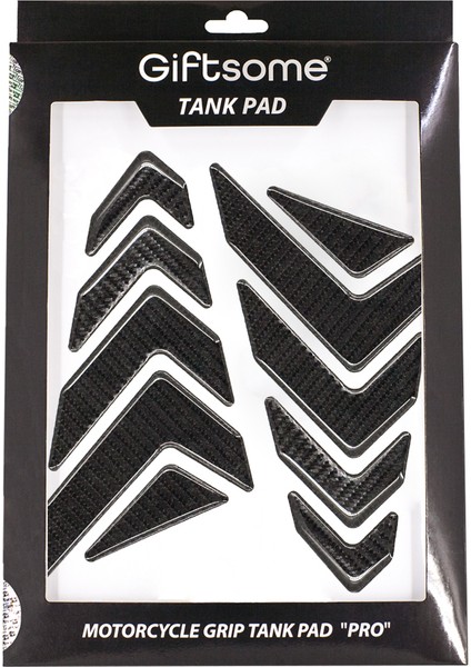 Universal Kaydırmaz 6d Karbon Yan Tank Pad, Tank Girp, Yakıt Tankı Koruma GCS02