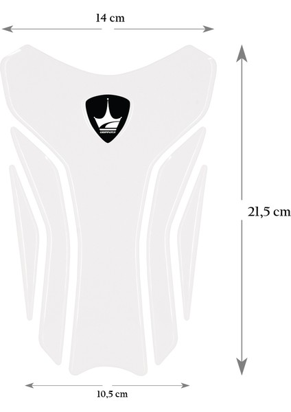 Ducati, Mv Agusta Motosikletler ile Uyumlu Kaydırmaz Şeffaf Tank Pad, Tank Grip GT07