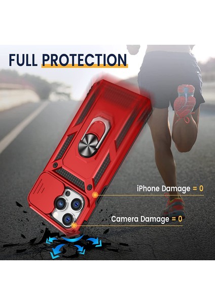 iPhone 14 Kılıf Magnetik Standlı Kamera Korumalı Zore Sürgülü Vega Kapak fiyatları