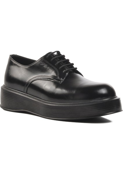 Siyah Açma Erkek Klasik Ayakkabı