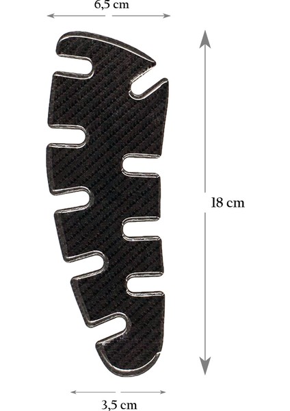 Universal Kaydırmaz 6d Karbon Yan Tank Pad, Tank Girp, Yakıt Tankı Koruma GCS01