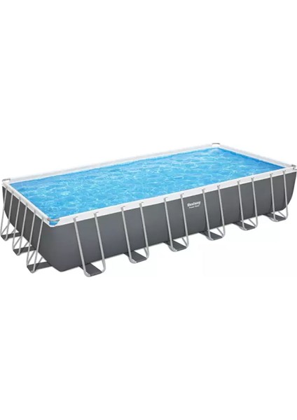 56475 Steel Pro Max Prefabrik Aile Havuzu 732X366X132CM Örtü Merdiven Kum Filtreli Set
