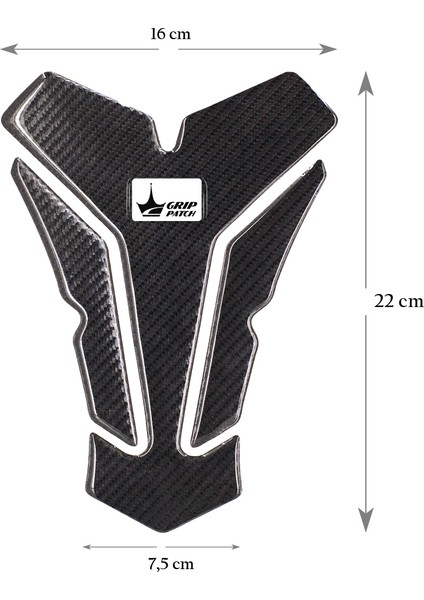 Aprilla, Ktm, Kawasaki, Suzuki ile Uyumlu Kaydırmaz 6d Karbon Tank Pad Tank Grip GC09