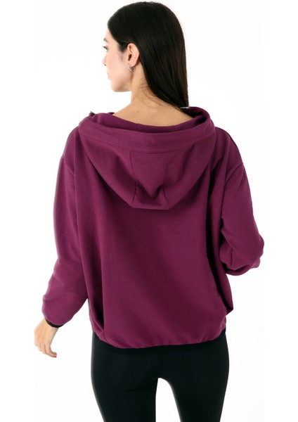 Tracer Kadın Spor Sweatshirt Mürdüm
