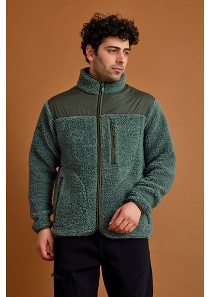 Orbit Erkek Casual Peluş Mont Haki