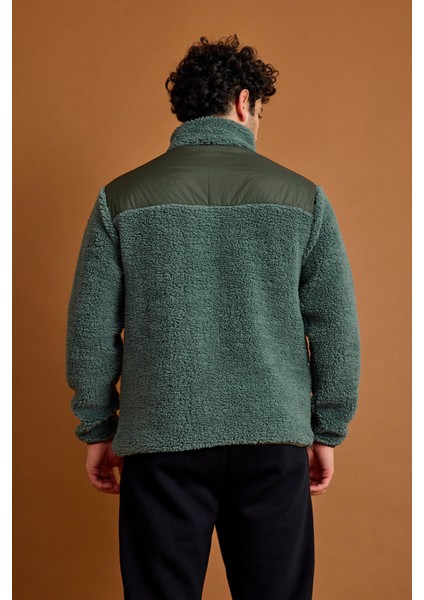 Orbit Erkek Casual Peluş Mont Haki