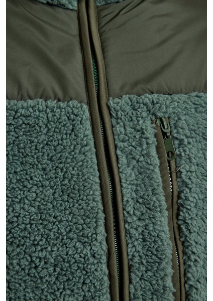 Orbit Erkek Casual Peluş Mont Haki