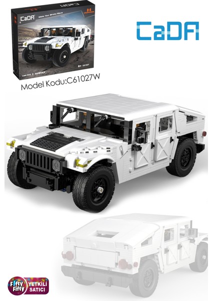 Cada Humvee -C61027W (1380 Parça) Profesyonel Oyuncak Yapım Seti