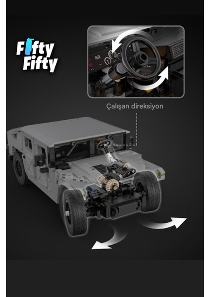 Cada Humvee -C61027W (1380 Parça) Profesyonel Oyuncak Yapım Seti