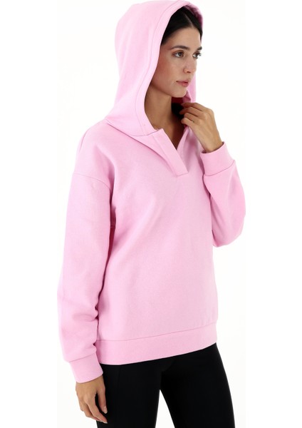 Elegance Kadın Spor Sweatshirt Pembe