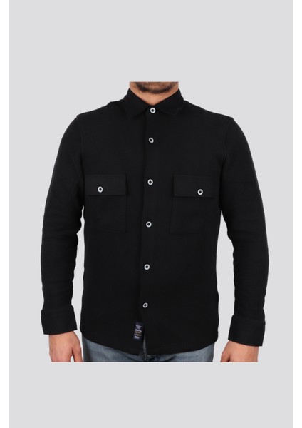 Slim Fit Selanik Örme Gömlek 206-14-24