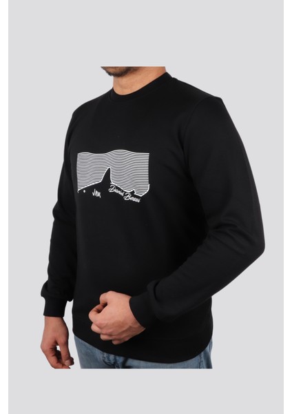 Slim Fit Double Face Baskılı Sweatshırt 204-30-24 fiyatları