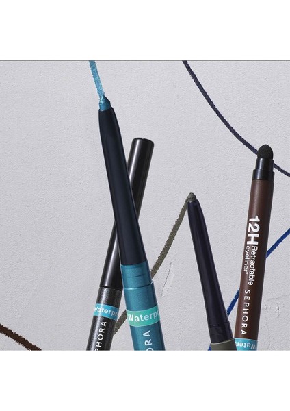 Waterproof 12H Retractable Eyeliner - Suya Dayanıklı Eyeliner