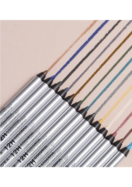 12H Colorful Contour Eye Pencil - Su Geçirmez Göz Kalemi fırsatları
