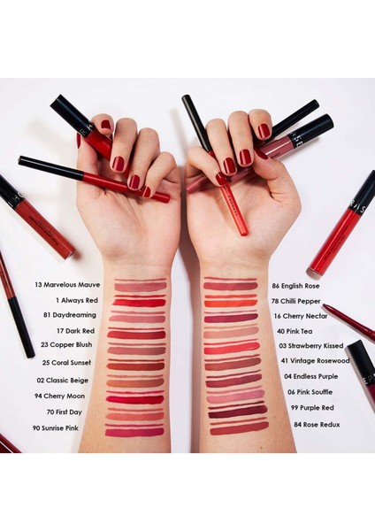 Lip Stain Liner - Uzun Süre Kalıcı Hassas Uçlu Dudak Kalemi fiyatları