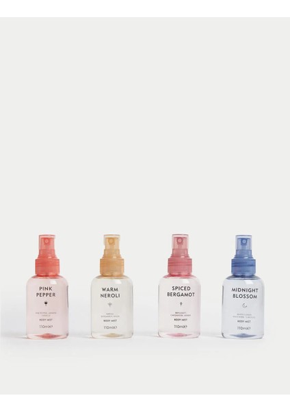 Marks&spencer 4'lü Hediye Kadın 4X110 ml Vücut Spreyi Seti