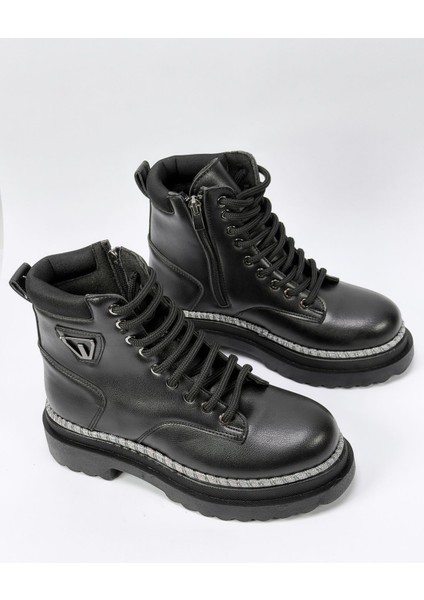 V Tokali Fermuarli Sim Detayli Kadin Botu fırsatları