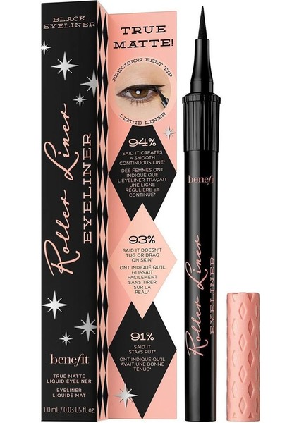 Mat Siyah Likit Eyeliner - 1 ml