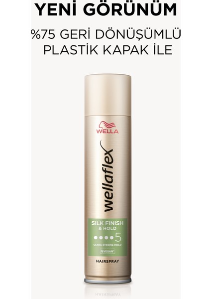 Wella Silk Finish & Hold Ipeksi Bitiş ve Tutuş Sağlayan Saç Spreyi - 400 ml