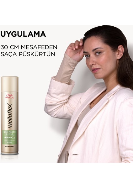 Wella Silk Finish & Hold Ipeksi Bitiş ve Tutuş Sağlayan Saç Spreyi - 400 ml