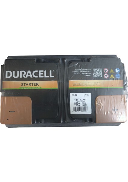 DS72 Akü-Duracell Starter 72/660 278×175*190