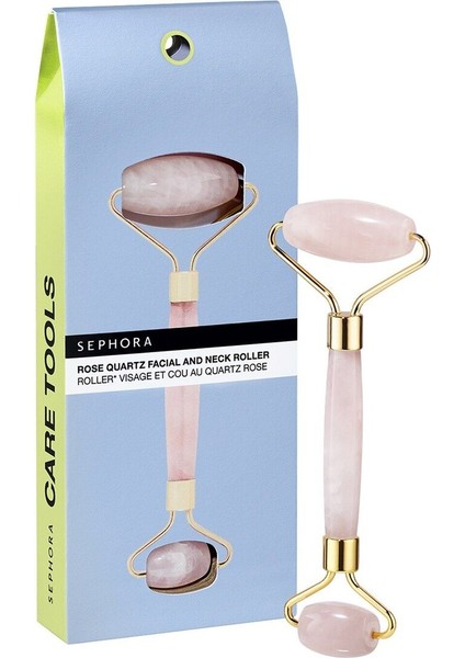 Rose Quartz Facial And Neck Roller - Yüz Masajı Rulosu
