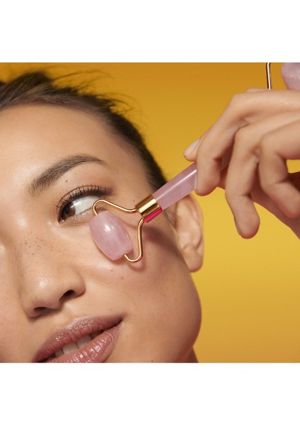 Rose Quartz Facial And Neck Roller - Yüz Masajı Rulosu