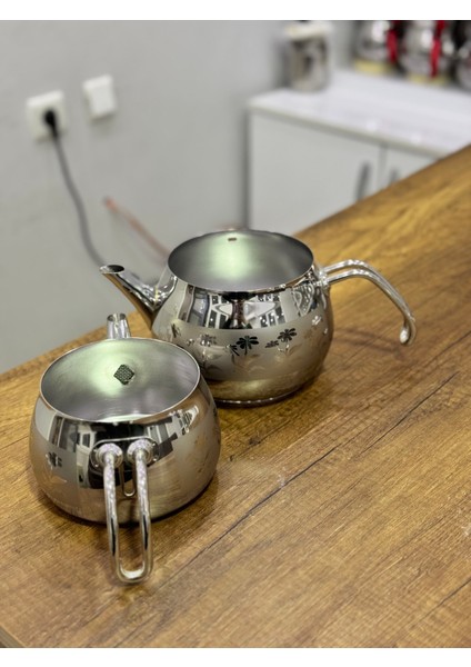 Küre Aile Boy Metal Satenli Çaydanlık modelleri