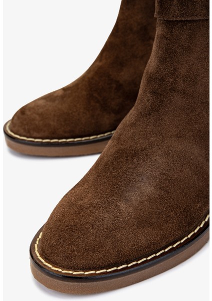 Kadın Topuklu Bot 1075 060-02 Bn Bot SK24-25 Cevız Yrm Suet modelleri