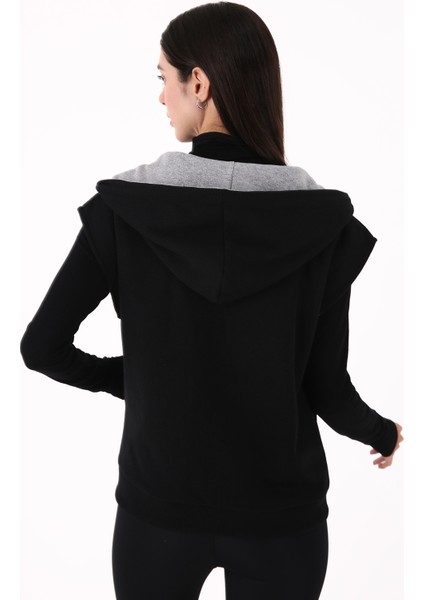Impact Reversible Kadın Çift Taraflı Yelek Siyah