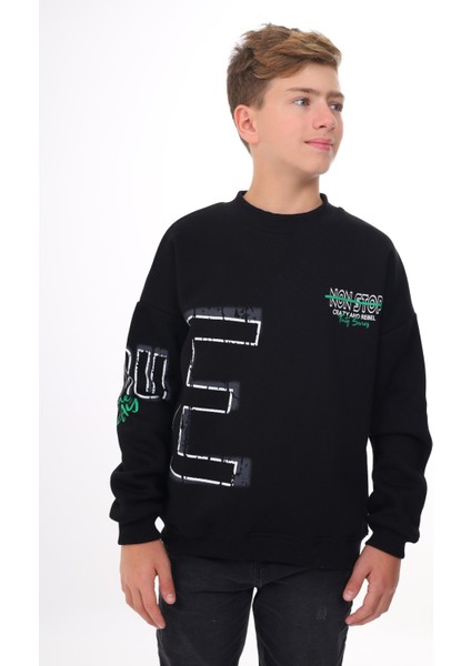 Erkek Çocuk Baskılı Sweatshirt