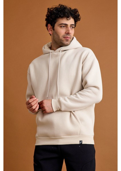 Origin Erkek Hoodie Sweatshirt Bej