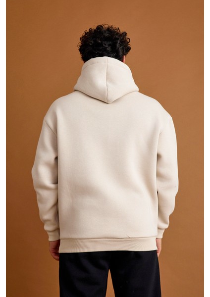 Origin Erkek Hoodie Sweatshirt Bej