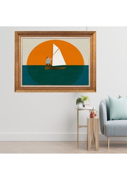 Altın Çerçeveli Paspartulu Tablo A2294