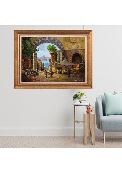 Altın Çerçeveli Paspartulu Tablo A360