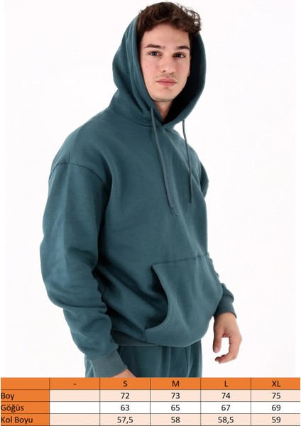 Origin Erkek Hoodie Sweatshirt Petrol
