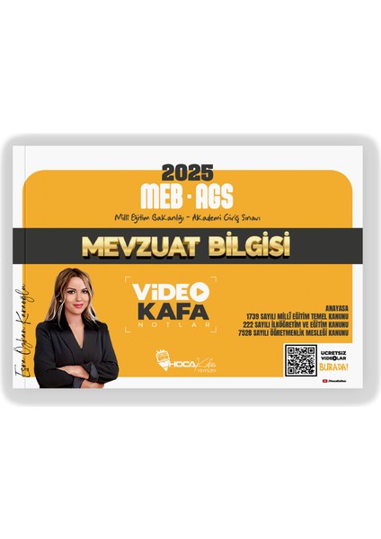 2025 Meb-Ags Mevzuat Bilgisi Video Kafa Notlar