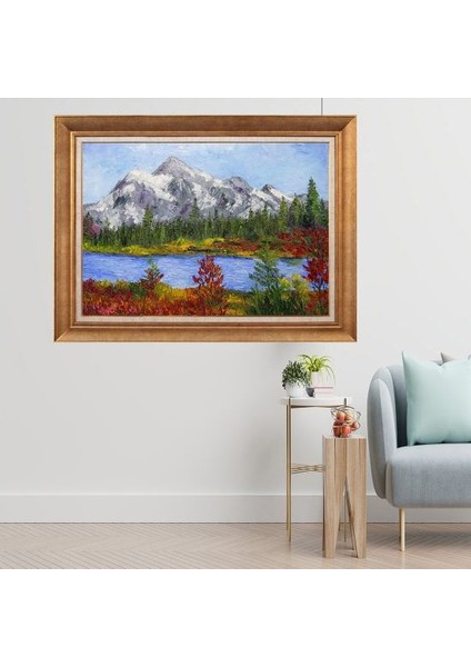 Altın Çerçeveli Paspartulu Tablo A1800