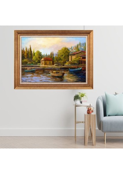 Altın Çerçeveli Paspartulu Tablo A1142