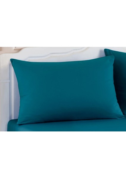 %100 Cotton ( Pamuk) 2 Adet 50X70 cm Petrol Rengi Yastık Kılıfı Pillow Case