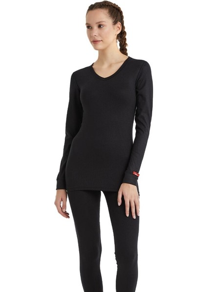 Unisex Termal Tişört 2. Seviye 1257 - Siyah fırsatları