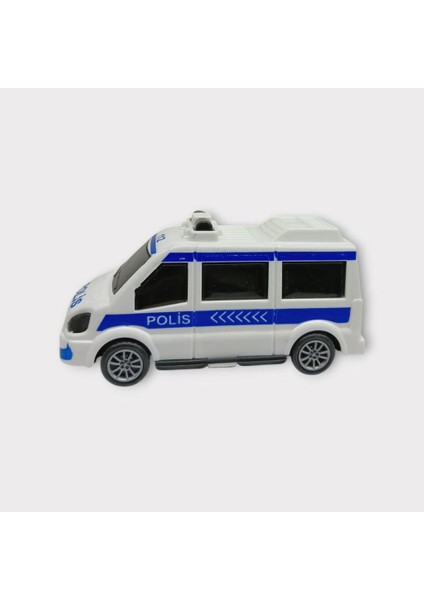Çek Bırak Arabalar Iş Araçları 10 cm - Polis