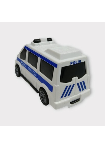Çek Bırak Arabalar Iş Araçları 10 cm - Polis
