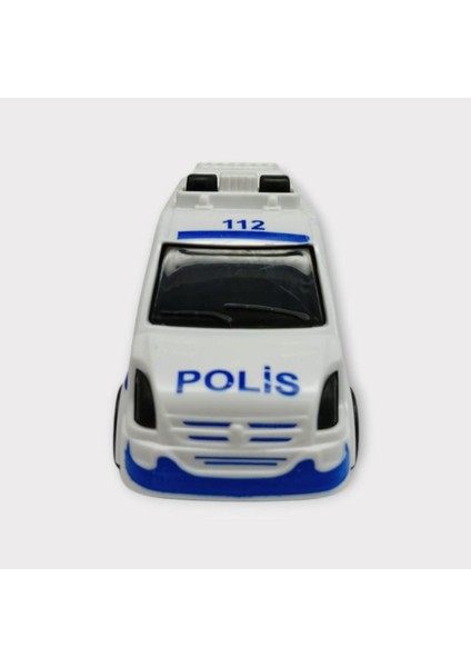 Çek Bırak Arabalar Iş Araçları 10 cm - Polis