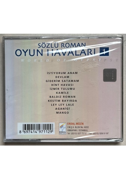 Sözlü Roman Oyun Havaları 1 CD