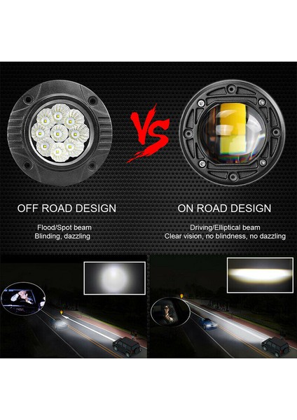 Offroad Sis Lambası Beyaz-Amber 20W 12-24V Adet / LASS326 fiyatları