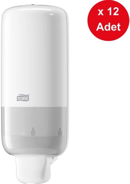 Köpük Sabun Dispenseri Beyaz x 12 Adet (561500)