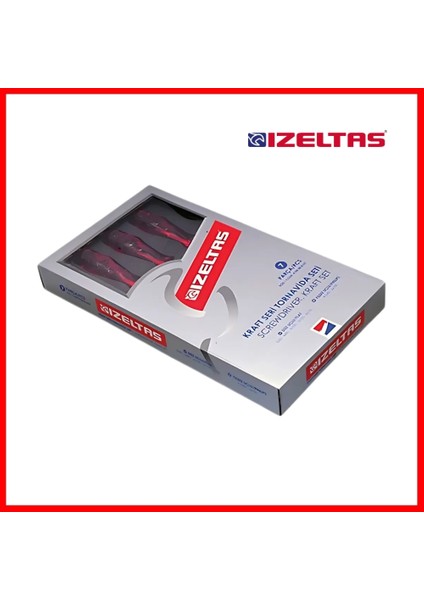 Izeltaş | Tornavida Seti, Kraft Seri, 7 Parça, Dayanıklı ve Ergonomik Tasarım fiyatları