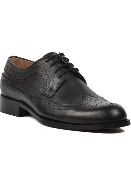 Deri Siyah Erkek Klasik Ayakkabı